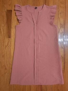 3/$10⭐Shein Flutter Sleeve Summer Dress, Pink, Women's Small